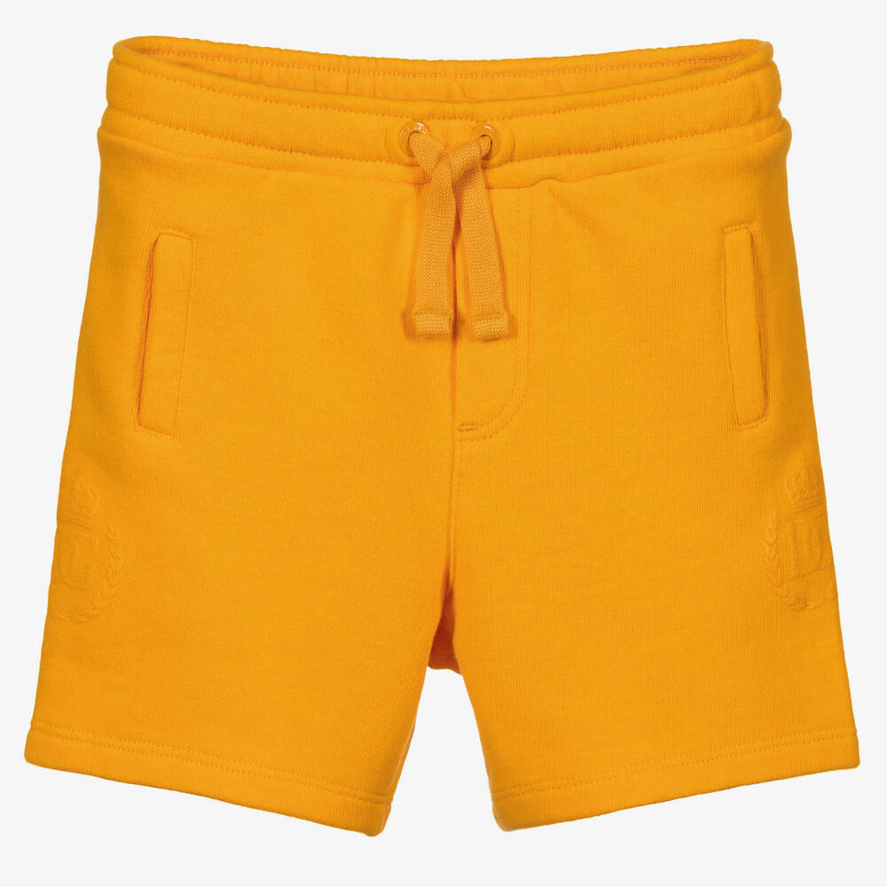Dolce & Gabbana - Orange Cotton Logo Shorts | Childrensalon