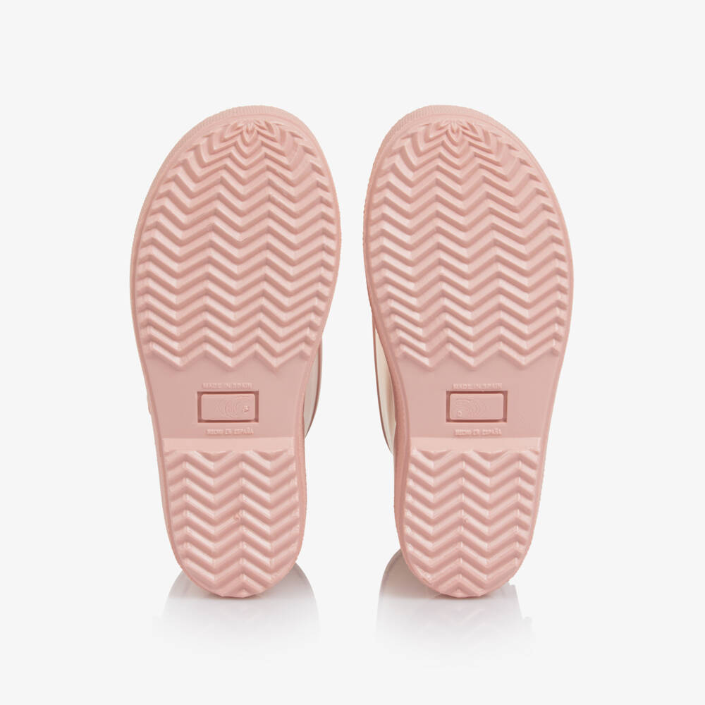 Dolce & Gabbana-Pale Pink DG Logo Rain Boots | Childrensalon Outlet