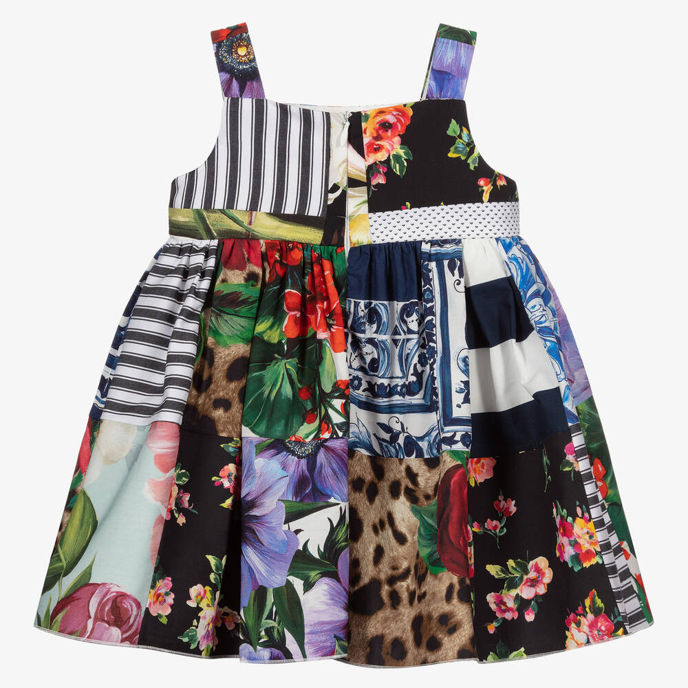 Dolce & Gabbana-Платье и трусики в стиле «пэтчворк» для малышей | Childrensalon Outlet