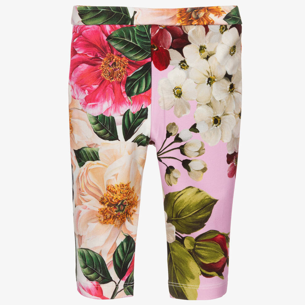 Dolce & Gabbana-Розовые хлопковые легинсы для малышей | Childrensalon Outlet