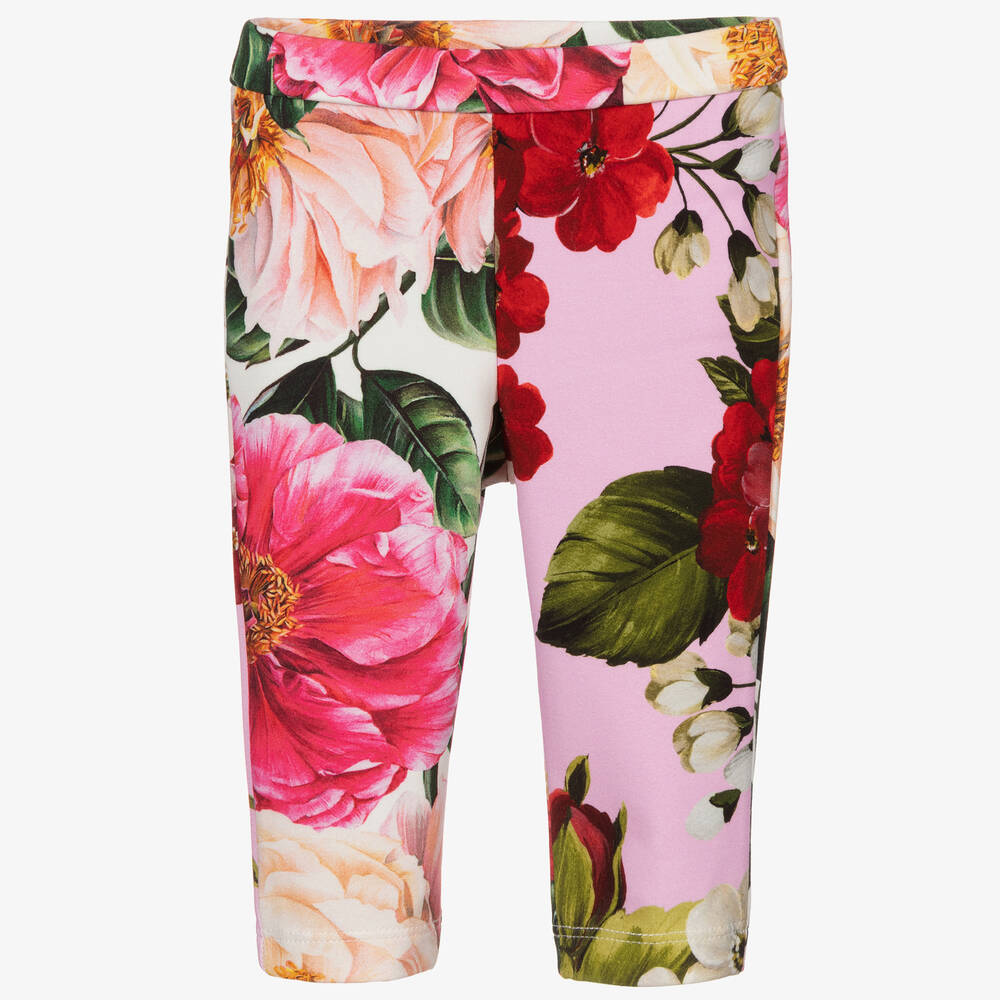 Dolce & Gabbana - Legging rose en coton Bébé | Childrensalon