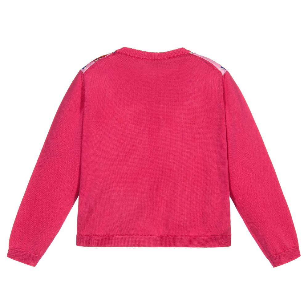 Dolce & Gabbana-Pink Cotton & Silk Cardigan | Childrensalon Outlet
