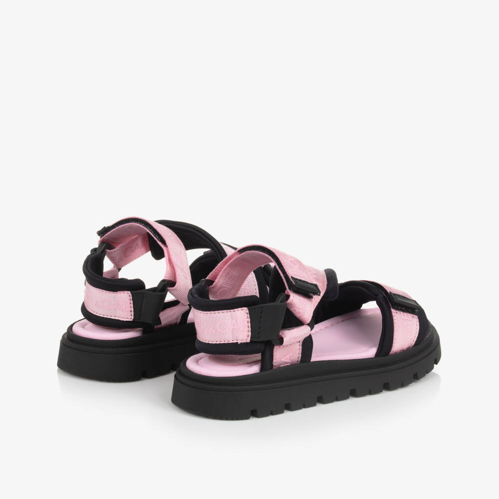Dolce & Gabbana-Pink Velcro Strap Sandals | Childrensalon Outlet