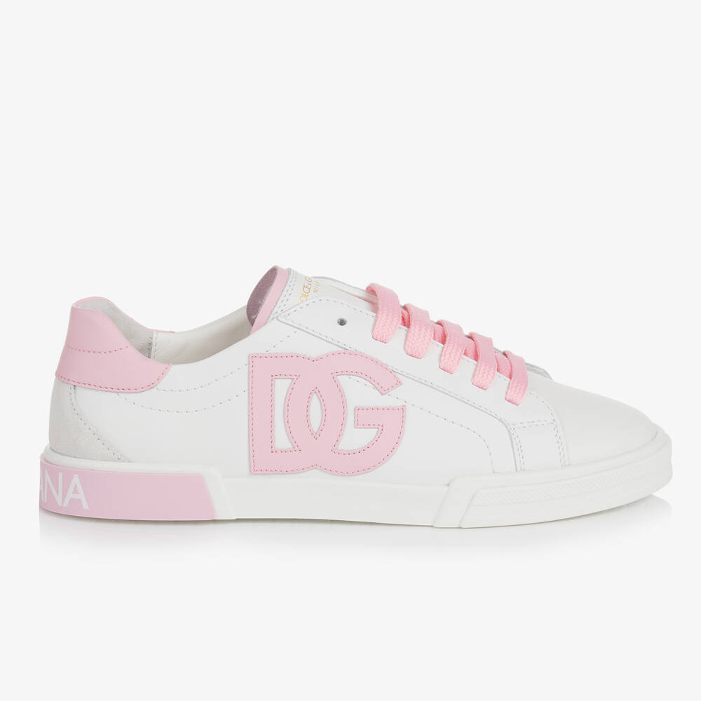 Dolce and shop gabbana pink trainers