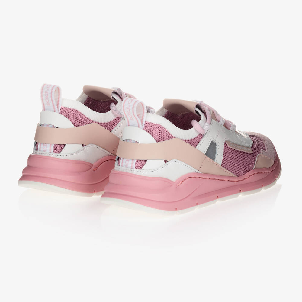 DOLCE GABBANA Pink White Trainers