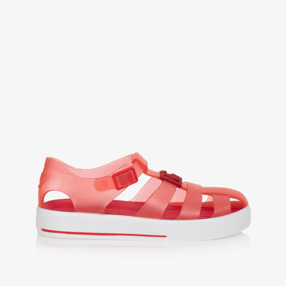 Dolce & Gabbana-Red DG Jelly Shoes | Childrensalon Outlet