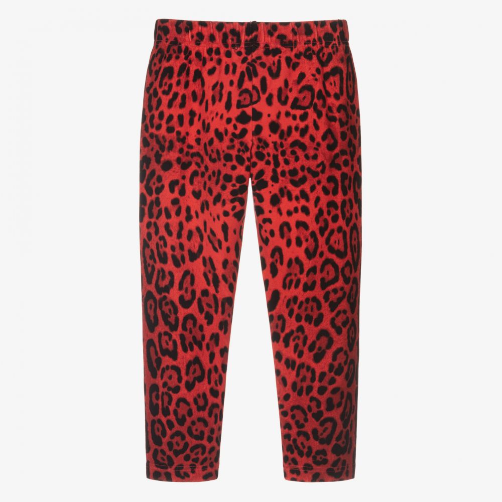 Red animal new arrivals print leggings