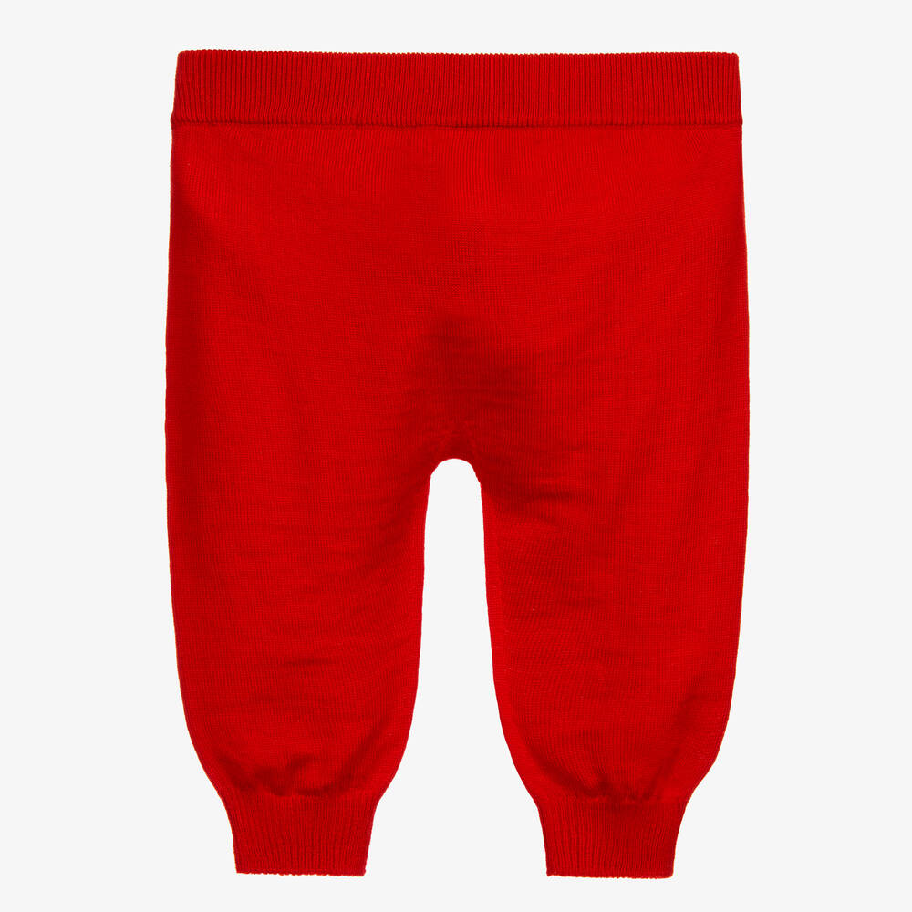Dolce & Gabbana-Красные шерстяные спортивные брюки для малышей | Childrensalon Outlet