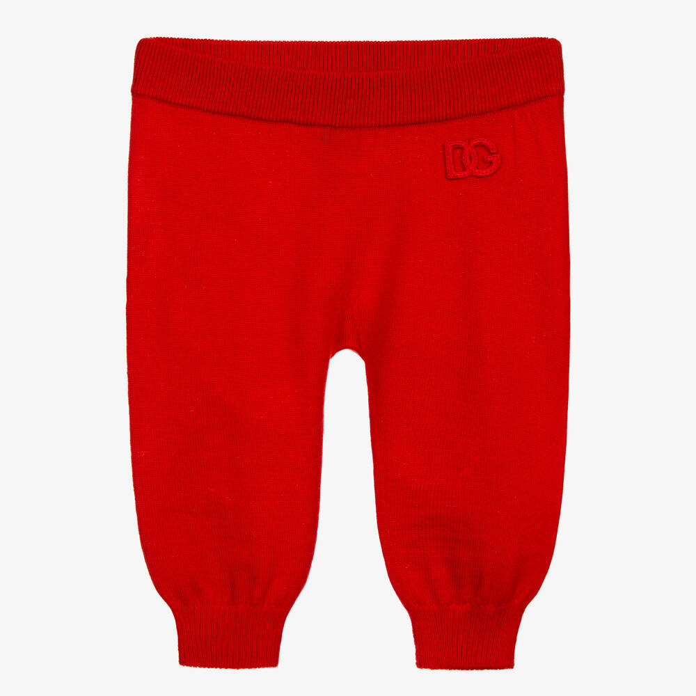 Dolce & Gabbana - Jogging rouge en laine Bébé | Childrensalon