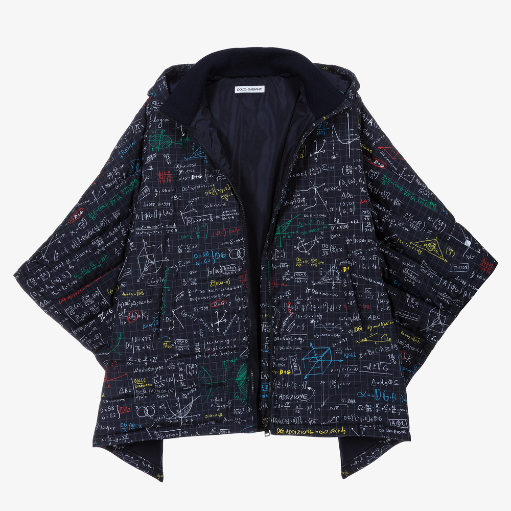 Dolce & Gabbana-Teen Algebra Down Padded Cape | Childrensalon Outlet