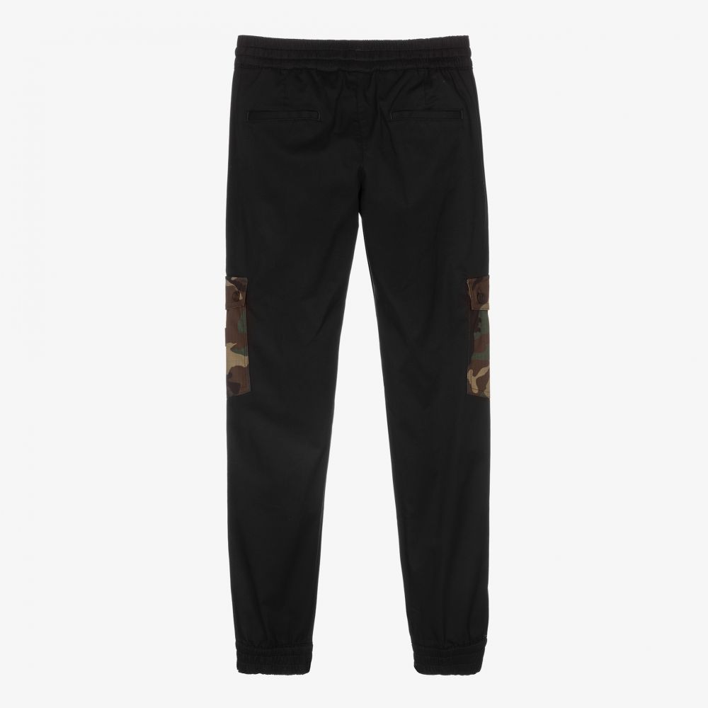 Dolce & Gabbana-Teen Black Camouflage Joggers | Childrensalon Outlet