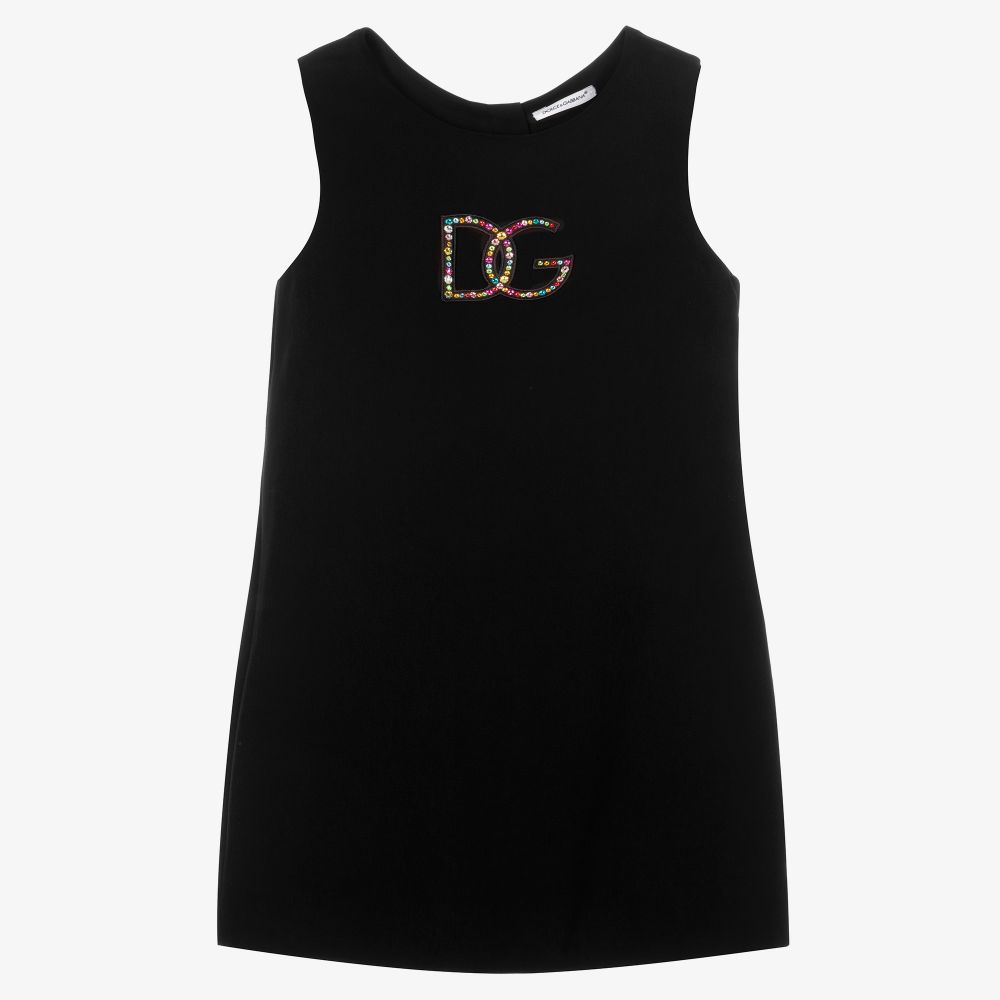 Dolce & Gabbana - Teen Black Diamanté Dress | Childrensalon