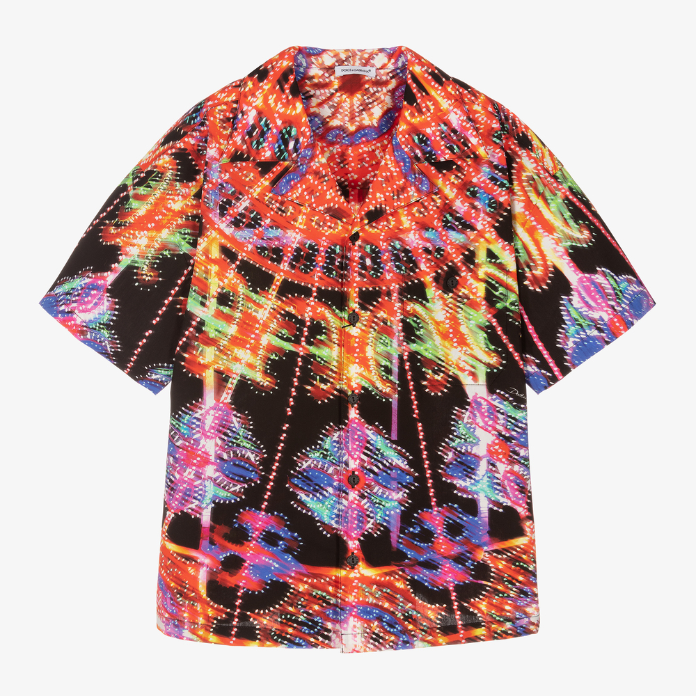 Dolce & Gabbana-Teen Black Illumination Shirt | Childrensalon Outlet