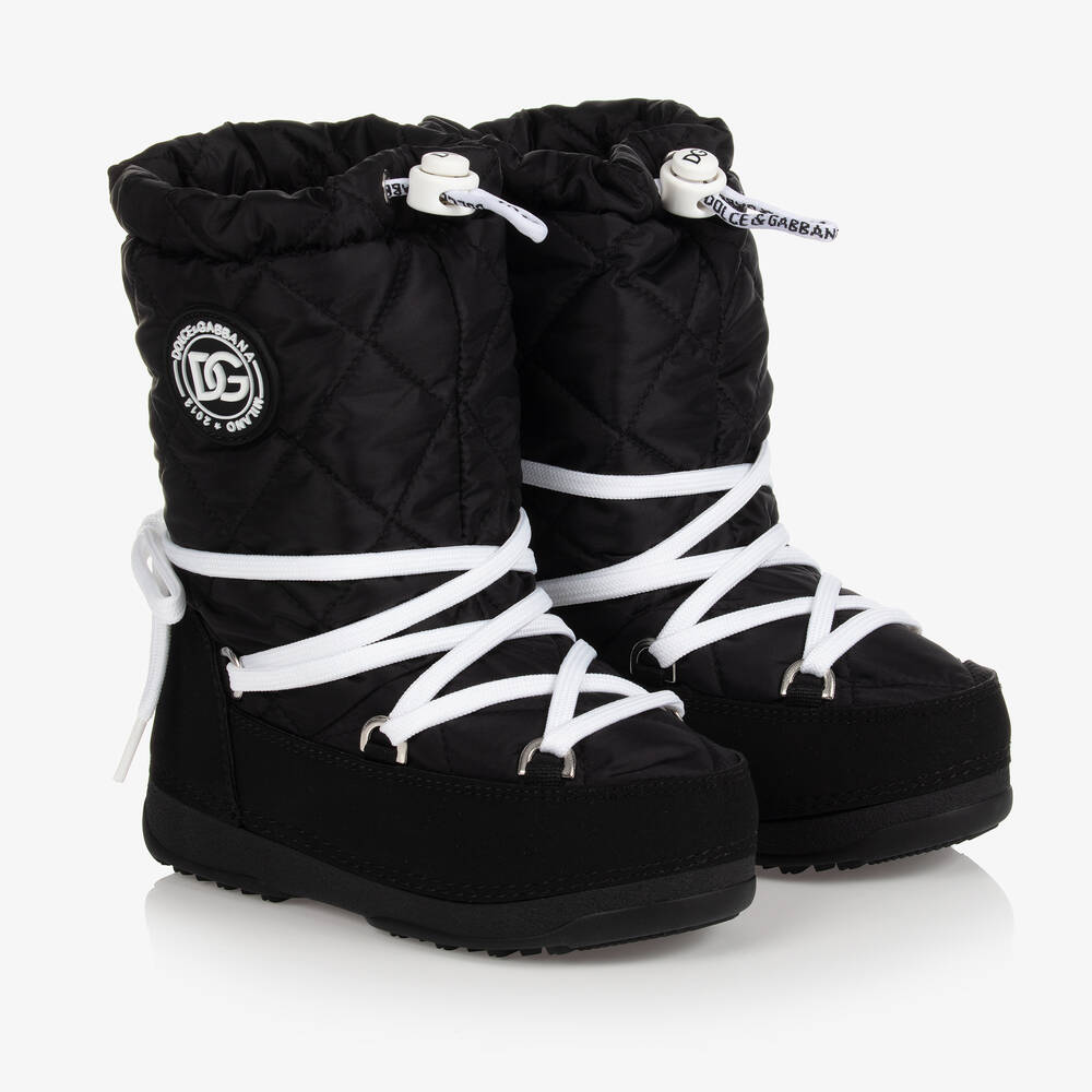 Dolce & Gabbana - Schwarze Teen Winterstiefel | Childrensalon