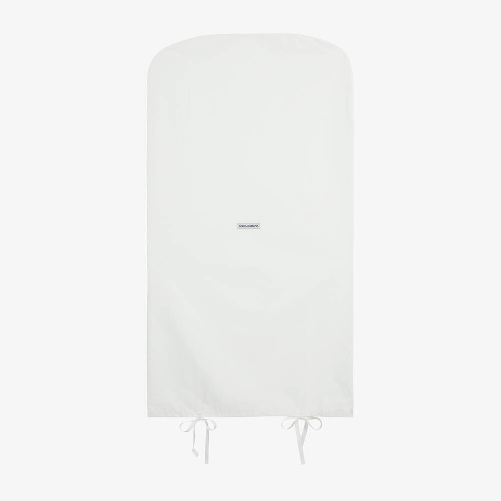 Dolce & Gabbana-فستان فيسكوز كريب مطرز لون أسود وأحمر | Childrensalon Outlet