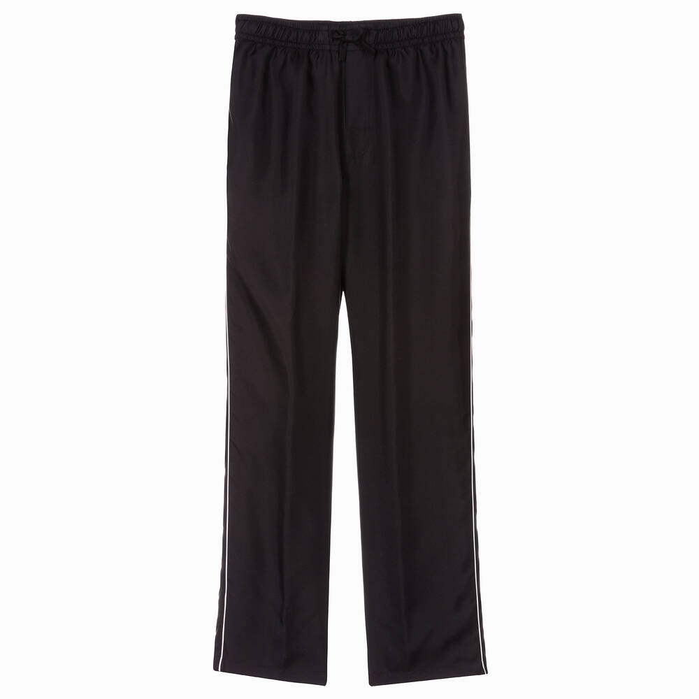 Dolce & Gabbana - Pantalon noir en soie ado | Childrensalon