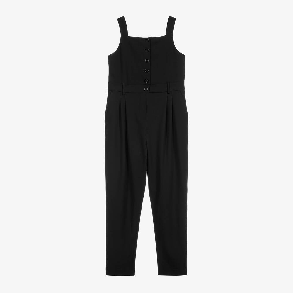 Dolce & Gabbana-Teen Black Wool Jumpsuit | Childrensalon Outlet