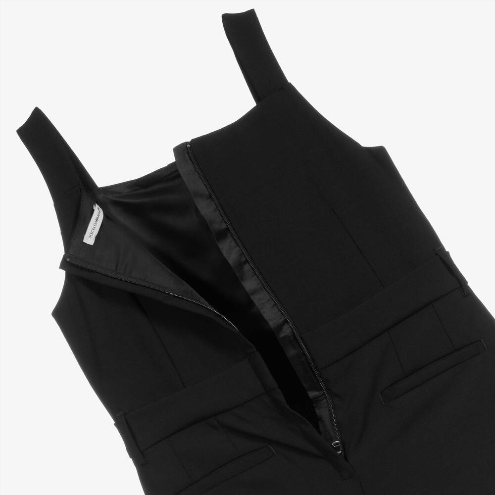 Dolce & Gabbana-Черный шерстяной комбинезон для подростков | Childrensalon Outlet