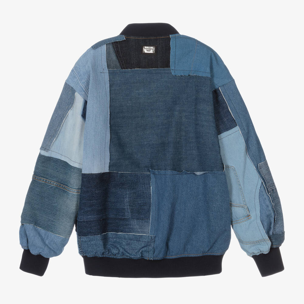 Patchwork bomber jacket shop