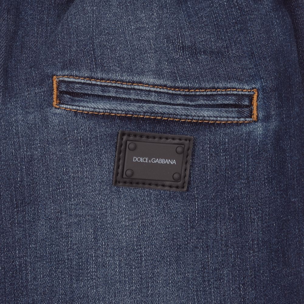 Dolce & Gabbana-Teen Blue Denim Shorts | Childrensalon Outlet