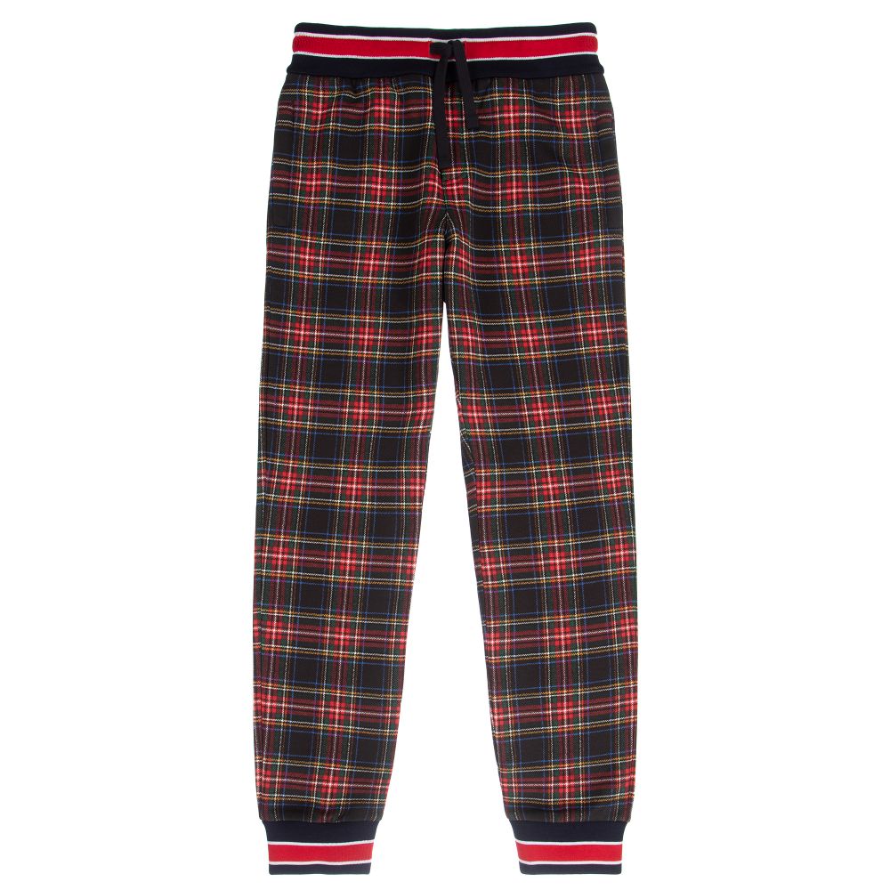 Dolce Gabbana Teen Blue Red Logo Joggers Childrensalon Outlet