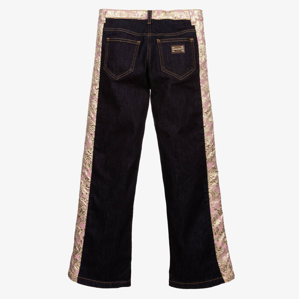 Dolce & Gabbana-Синие джинсы свободного кроя для подростков | Childrensalon Outlet