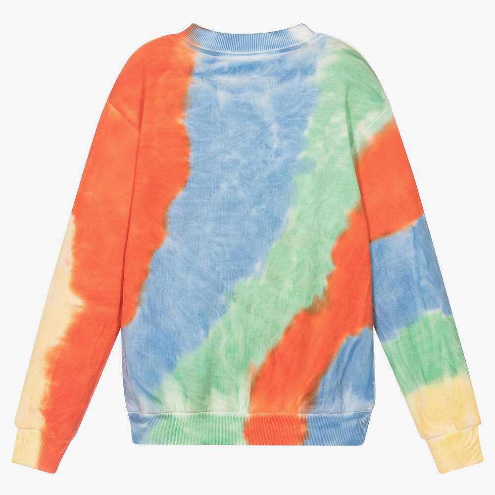 Orange and blue tie dye sweatshirt clearance