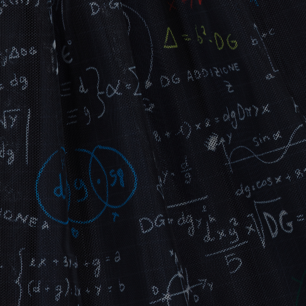 Dolce & Gabbana-Teen Blue Tulle Algebra Skirt | Childrensalon Outlet