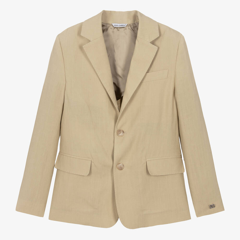 Boys beige blazer discount