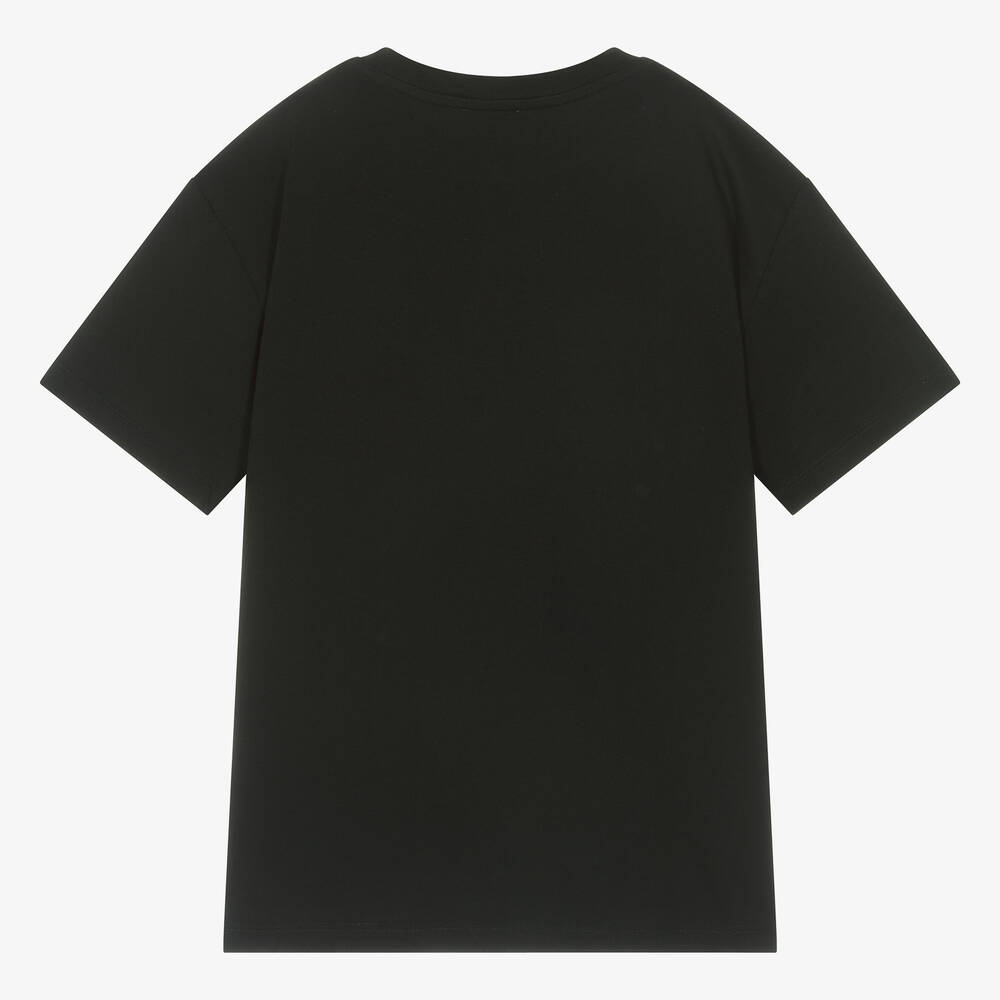 Dolce & Gabbana-Черная хлопковая футболка для мальчиков-подростков | Childrensalon Outlet
