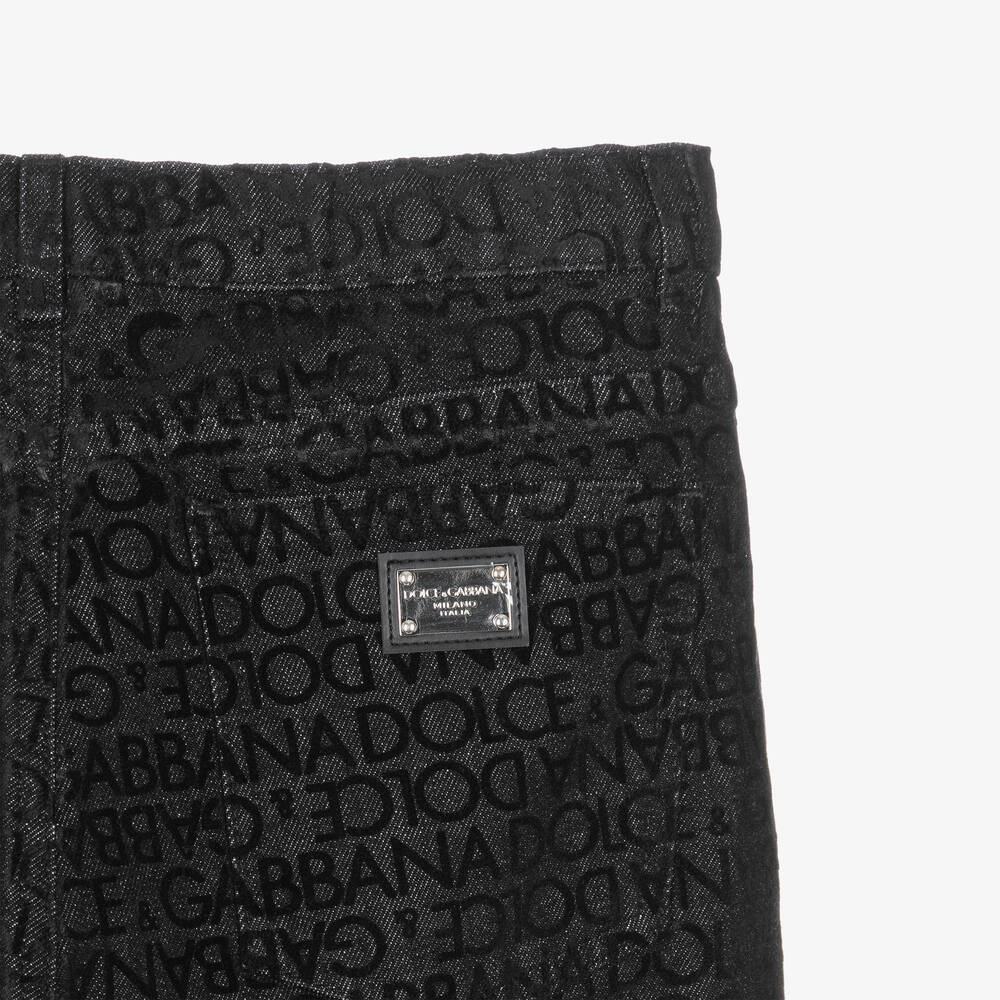 Dolce & Gabbana-Черные джинсы для мальчиков-подростков | Childrensalon Outlet