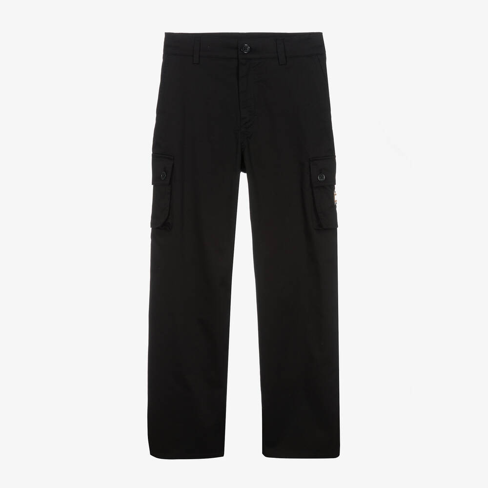 Dolce & Gabbana - Pantalon noir en gabardine ado | Childrensalon