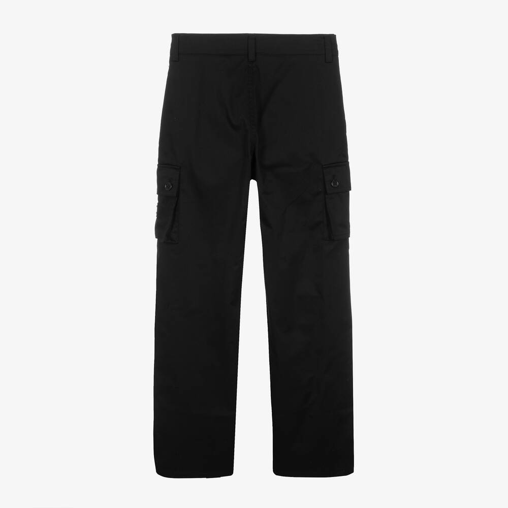 Dolce & Gabbana-Teen Boys Black Gabardine Trousers | Childrensalon Outlet