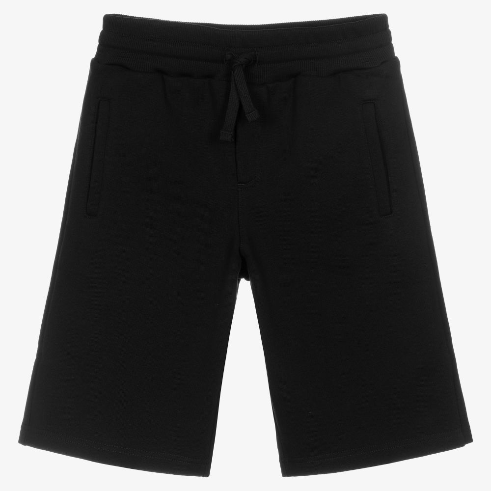 Dolce & Gabbana - Teen Boys Black Jersey Shorts | Childrensalon