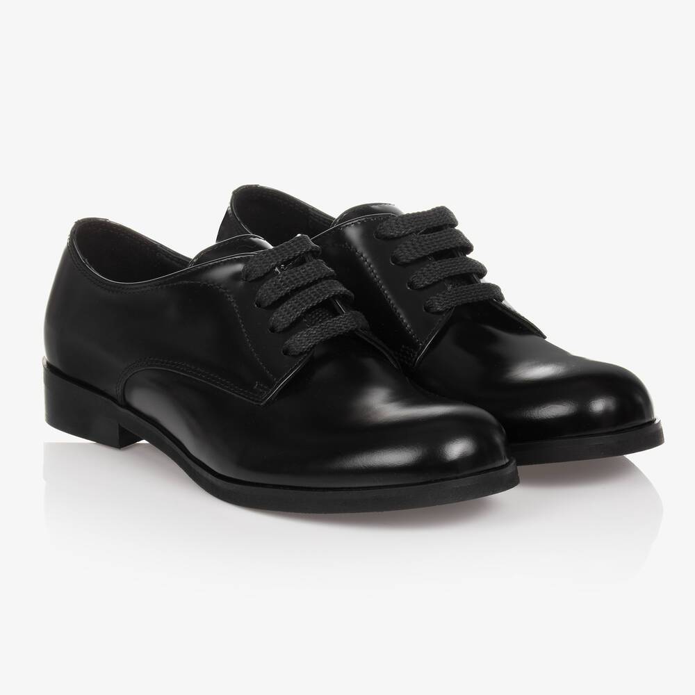Dolce & Gabbana - Черные кожаные туфли дерби | Childrensalon