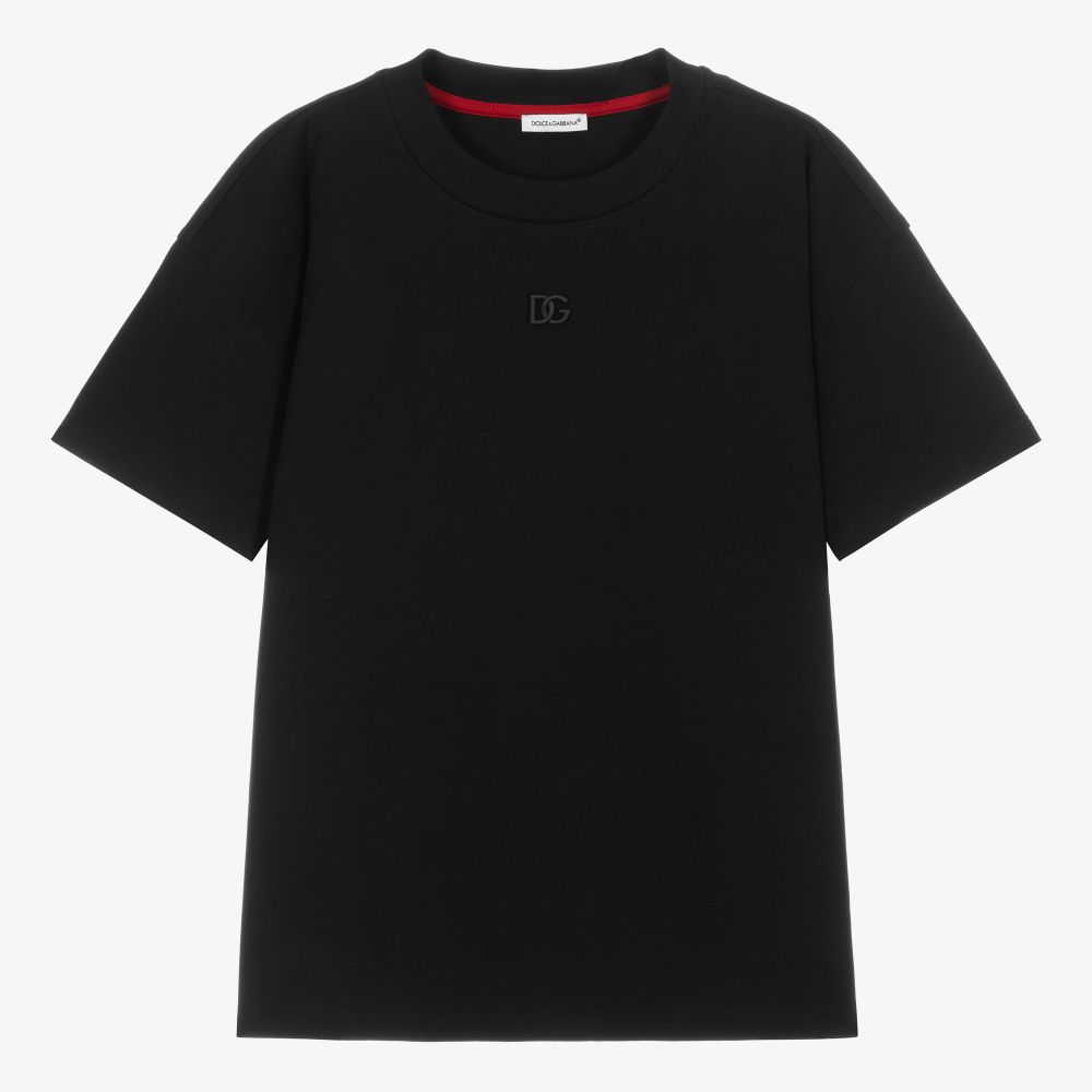 Dolce & Gabbana - Черная футболка для подростков | Childrensalon