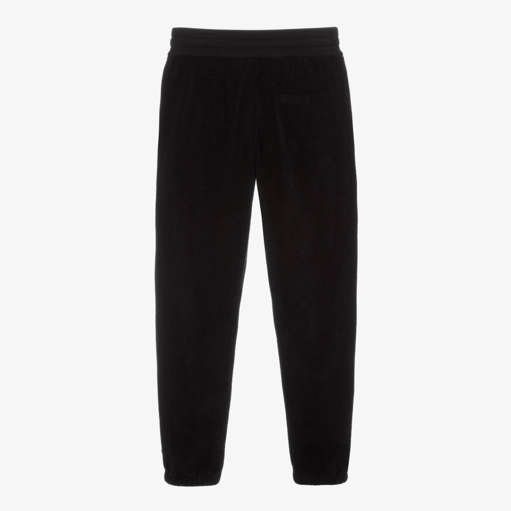 Dolce & Gabbana-Teen Boys Black Terry Cotton Joggers | Childrensalon Outlet