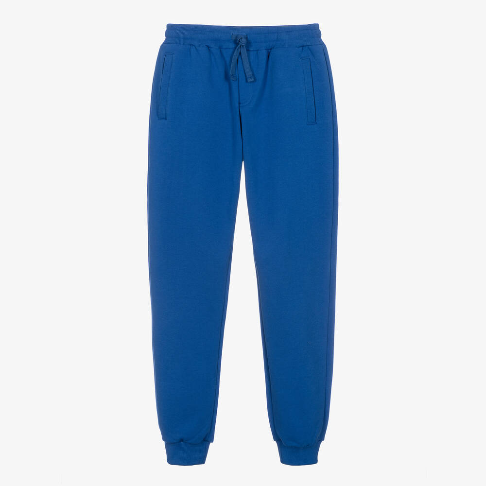 Dolce & Gabbana-Teen Boys Blue Cotton Joggers | Childrensalon Outlet