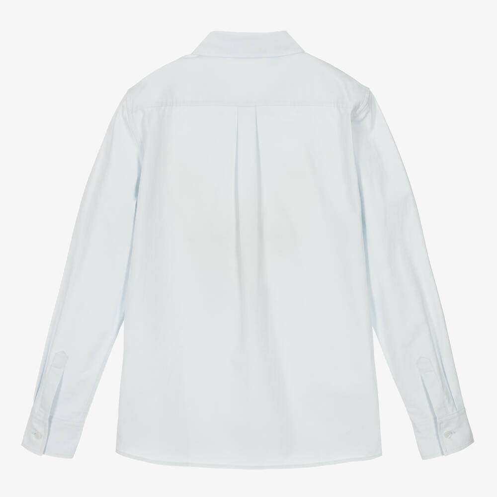 Dolce & Gabbana-Teen Boys Blue Cotton Shirt | Childrensalon Outlet