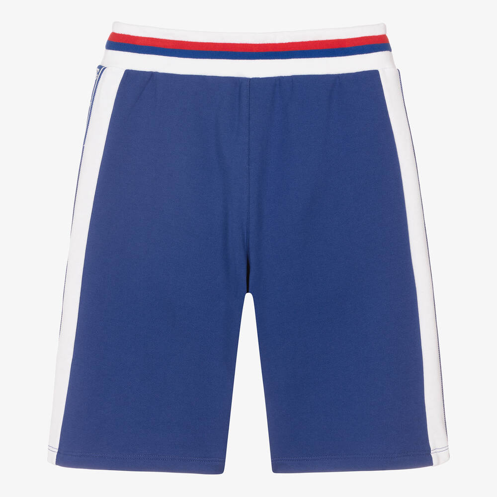 Dolce & Gabbana-Teen Boys Blue Jersey DG Shorts | Childrensalon Outlet