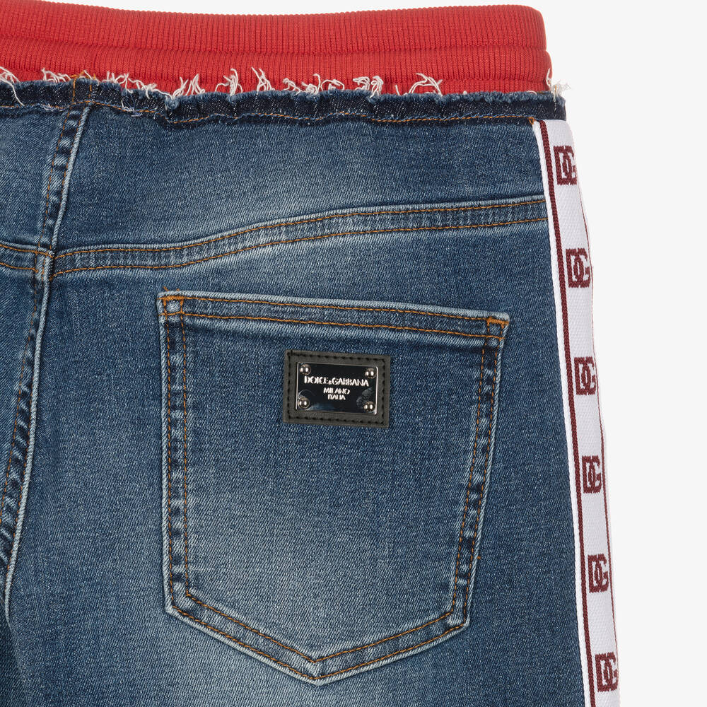 Dolce Gabbana Jean bleu bande ado gar on Childrensalon Outlet