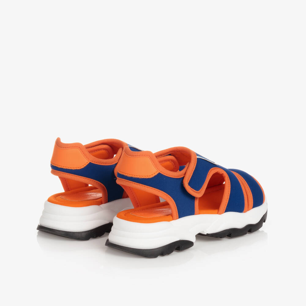 Dolce & Gabbana-Сине-оранжевые сандалии | Childrensalon Outlet