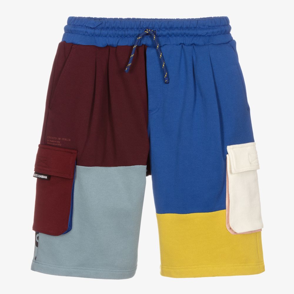 Dolce & Gabbana - Teen Boys Colour Block Shorts | Childrensalon