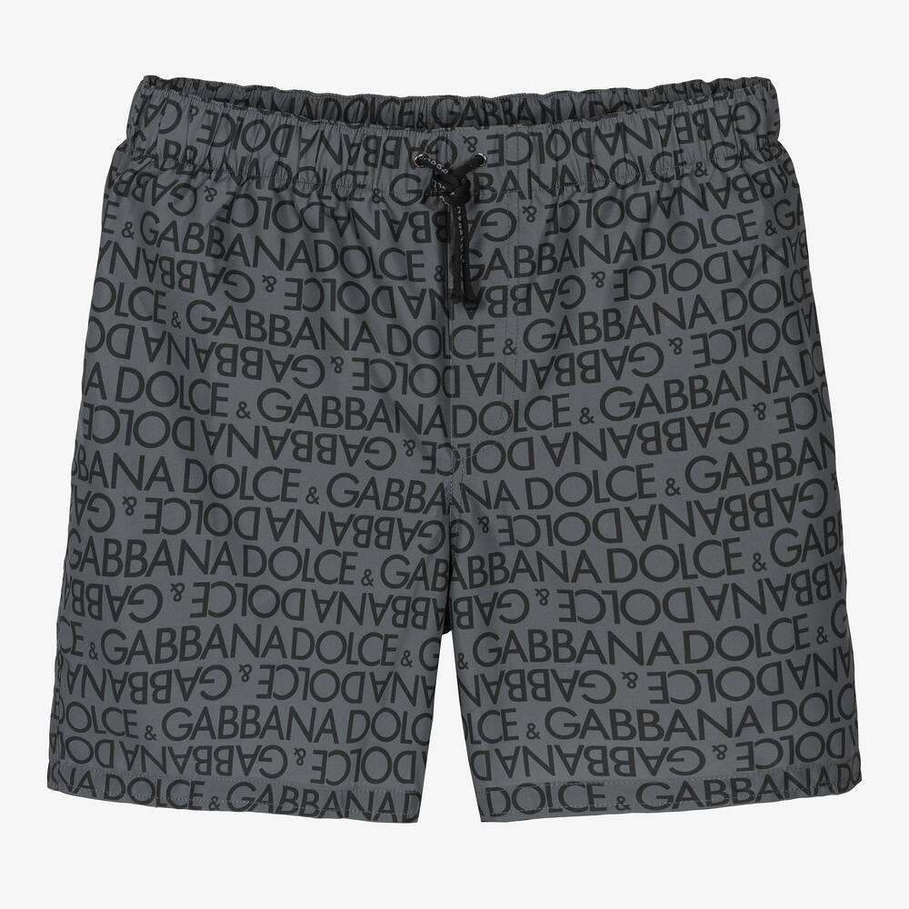 Dolce & Gabbana - Dunkelgraue Teen Badeshorts für Jungen | Childrensalon