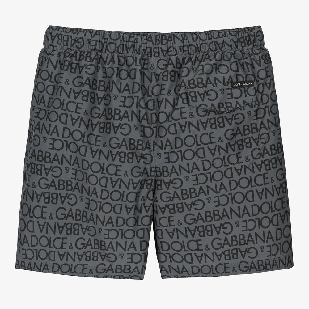 特別オファー Dolce & Gabbana - Teen Boys Dark Grey Swim Shorts サングラス/メガネ