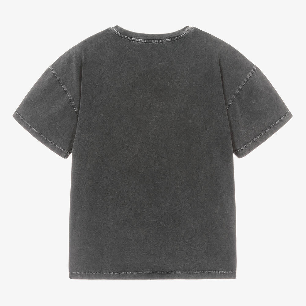 Dolce & Gabbana-Teen Boys Grey Cotton T-Shirt | Childrensalon Outlet