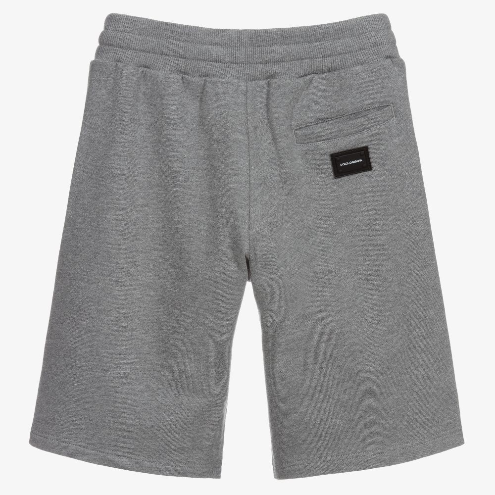 ★DOLCE＆GABBANA★グレー ショートパンツ Dolce & Gabbana - Teen Boys Grey Jersey Shorts