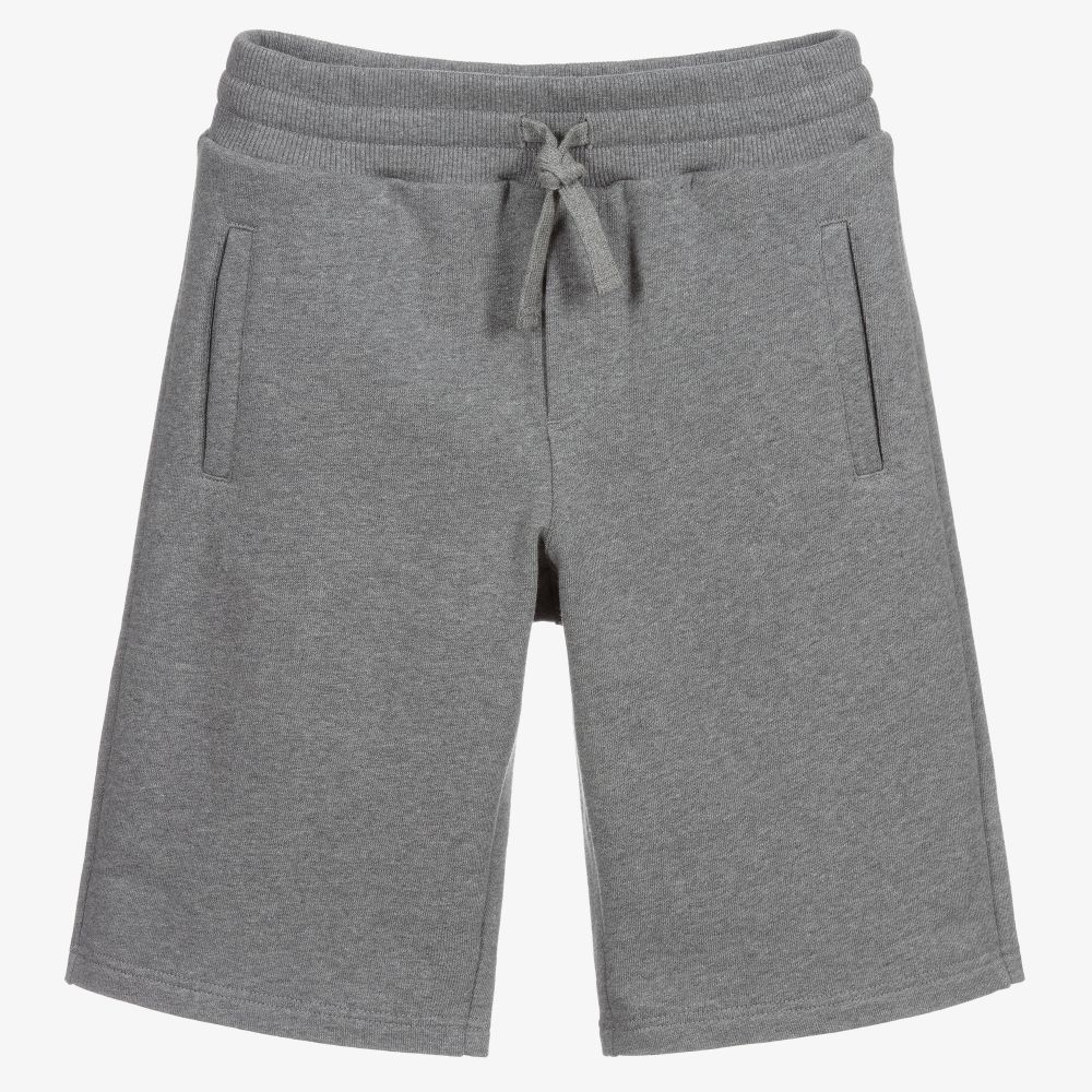 Boys grey jersey shorts discount