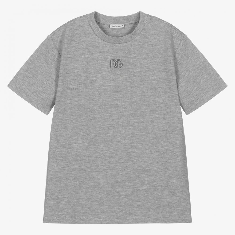 Dolce & Gabbana - T-shirt gris Ado garçon | Childrensalon