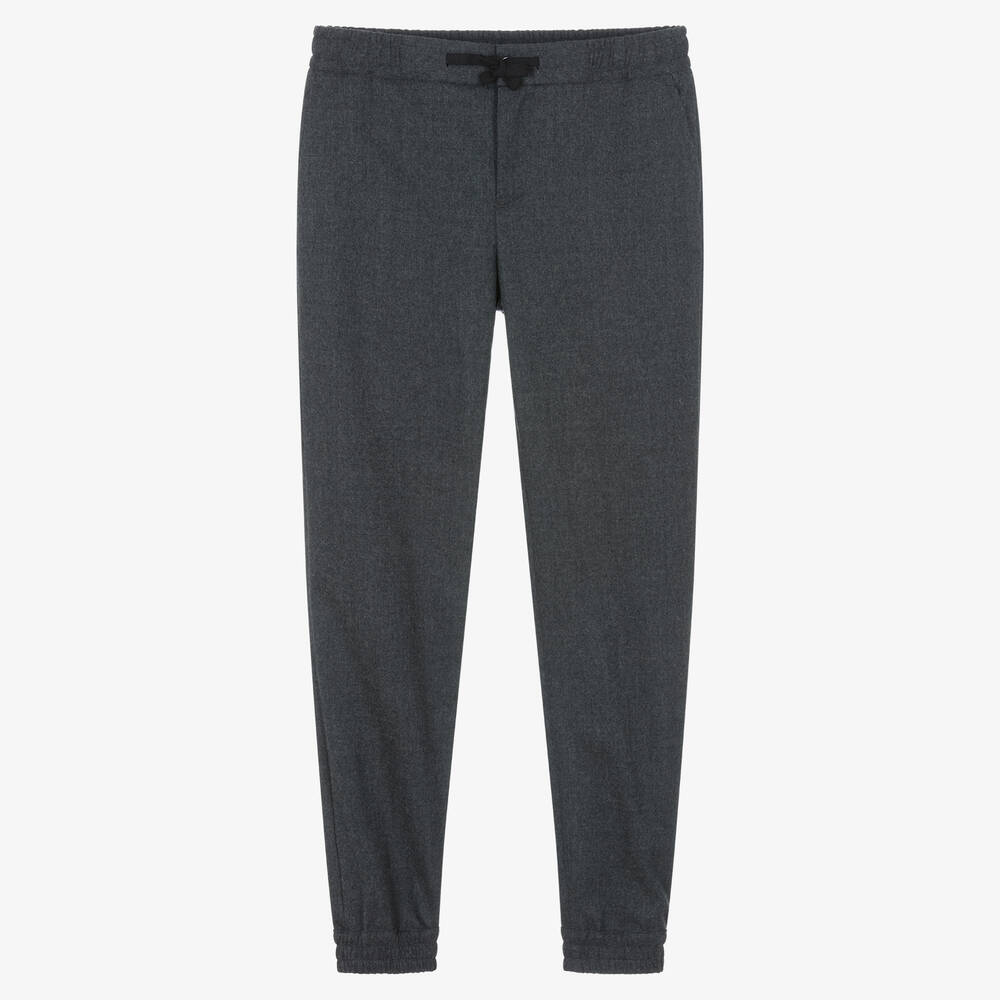 Dolce & Gabbana - Pantalon de jogging gris en laine | Childrensalon